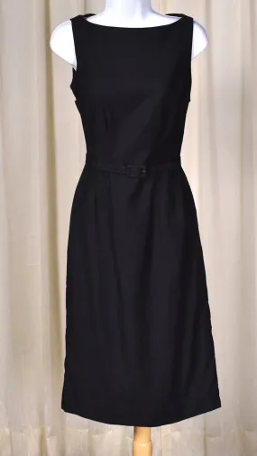 1950s LBD Sheath Dress w Belt