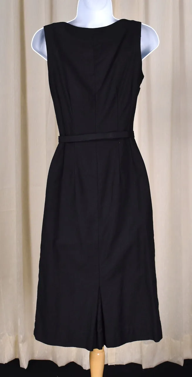 1950s LBD Sheath Dress w Belt