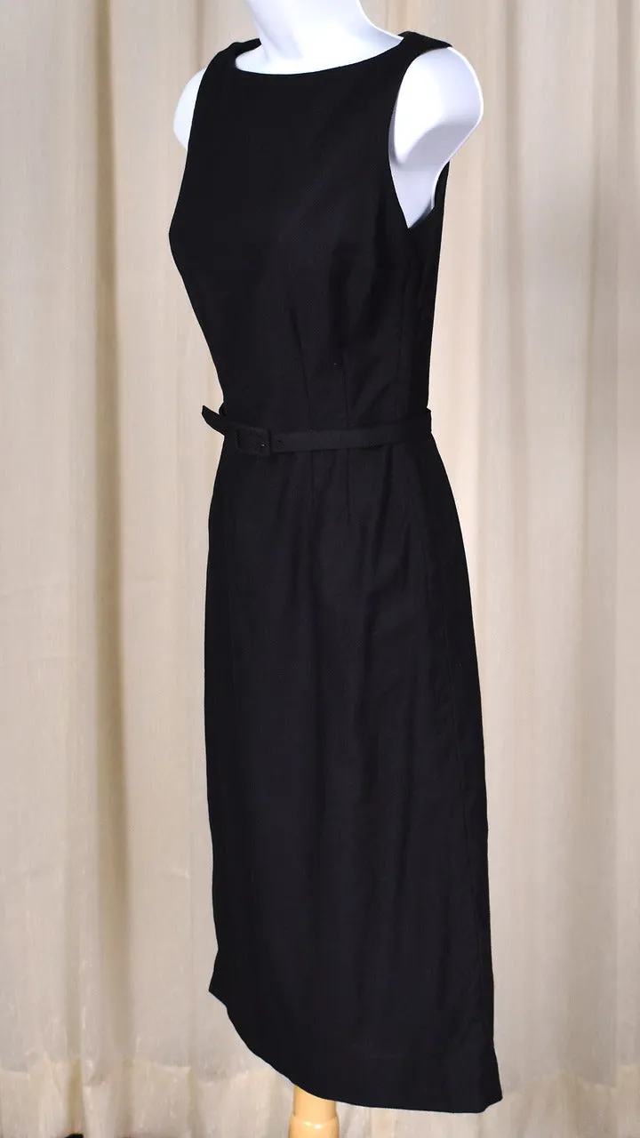 1950s LBD Sheath Dress w Belt