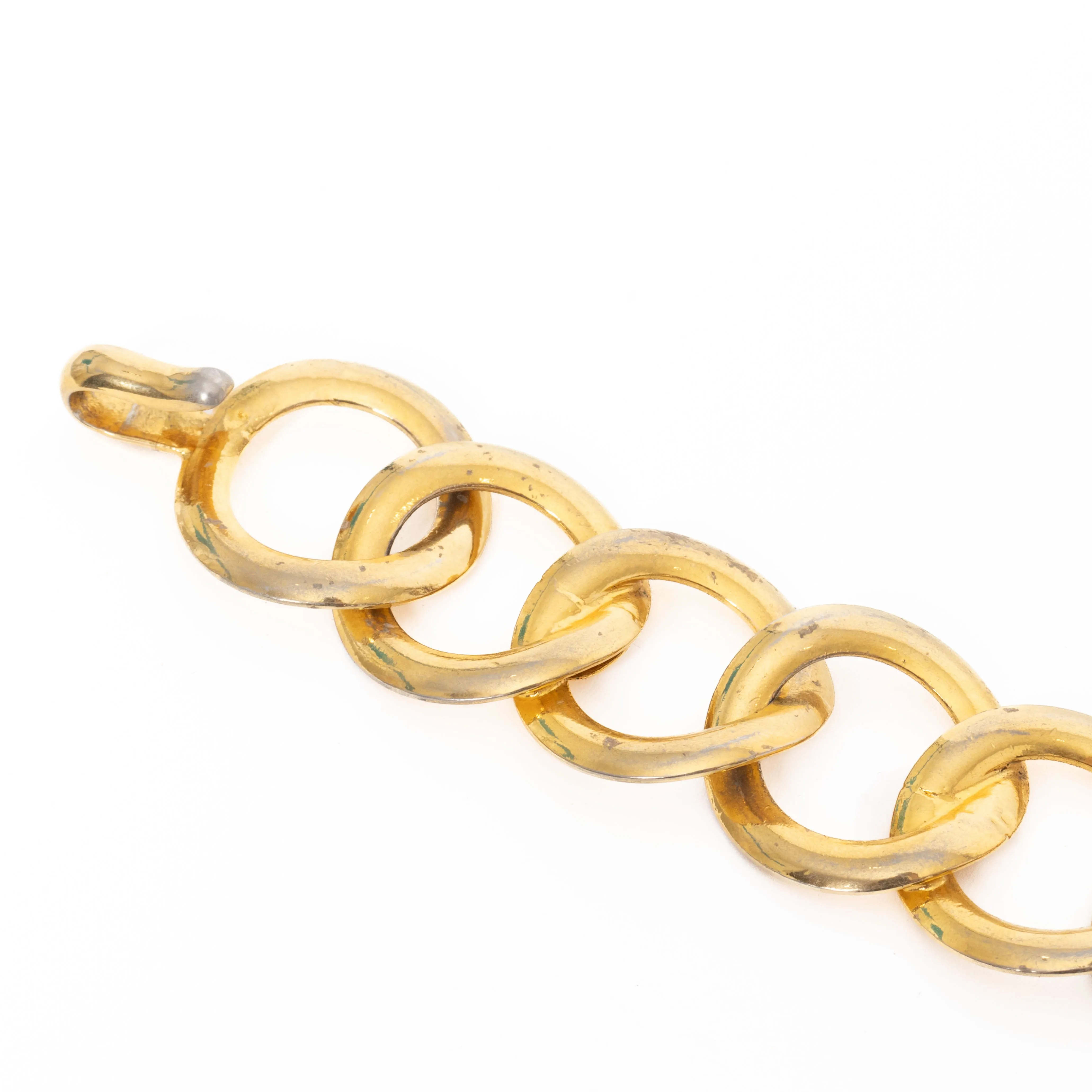 1980s Chain Link Gold-Tone Necklace