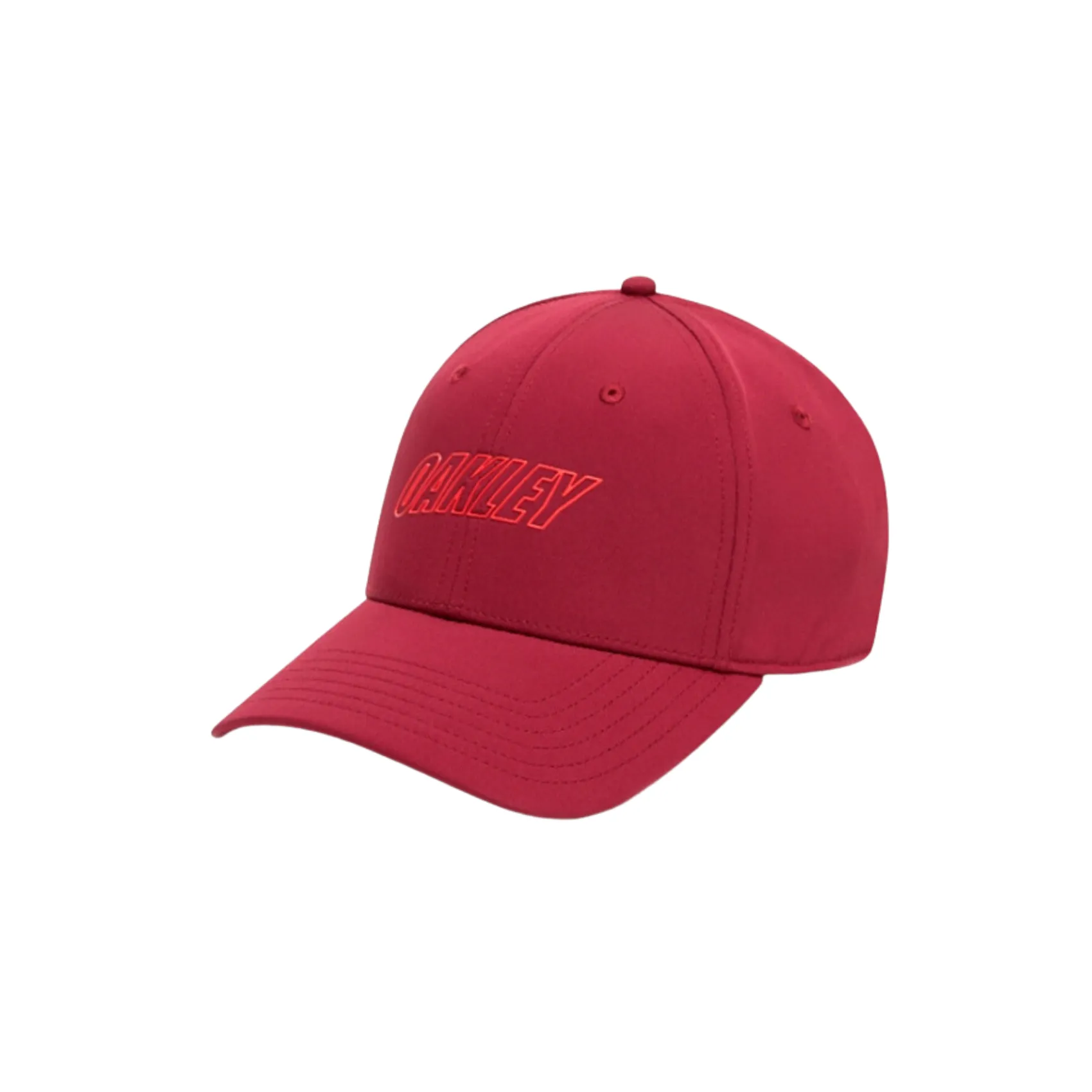 6 Panel oakley Waved Hat - Red