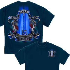 9/11 Memorial Navy T-Shirt