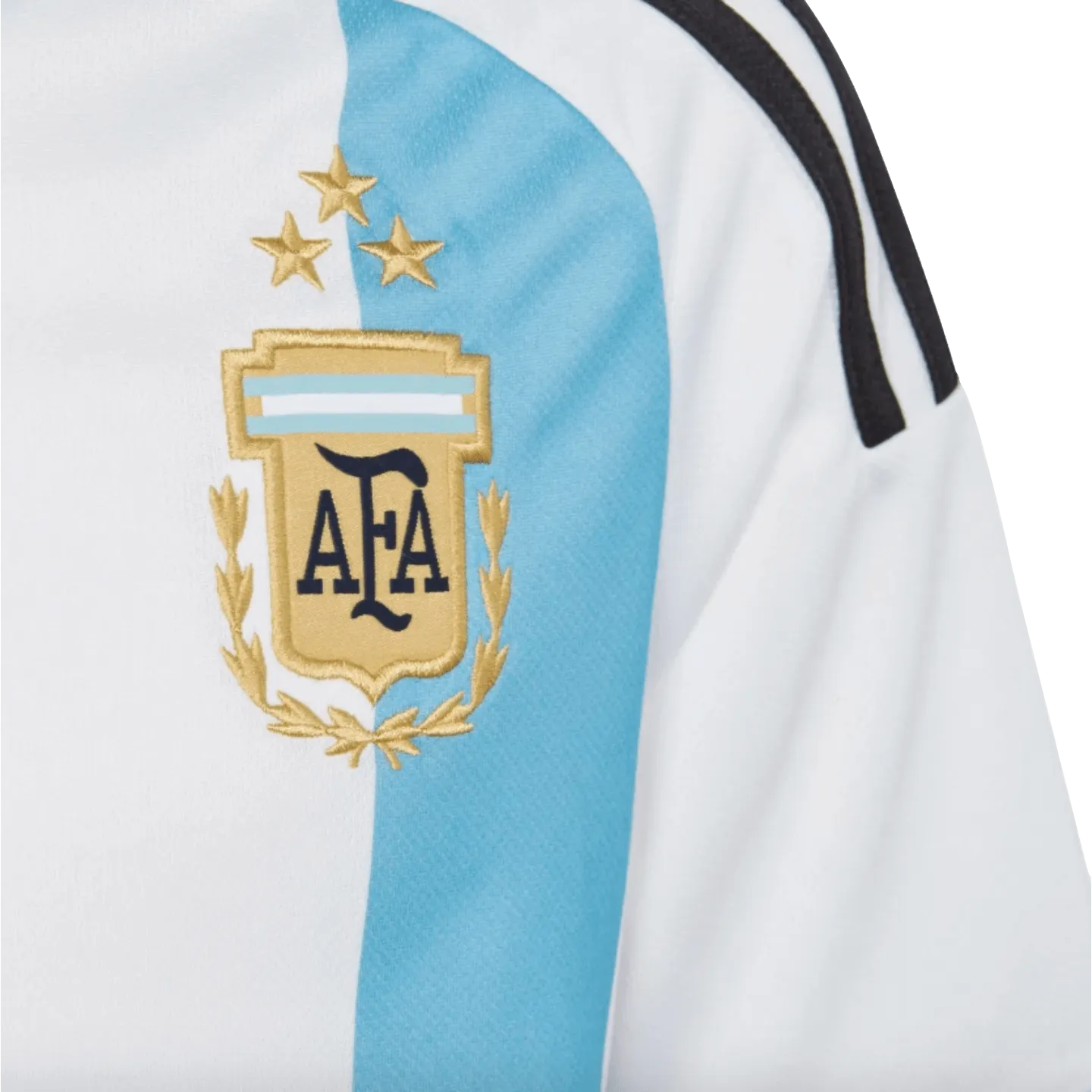 Adidas Argentina 2022 Youth 3-Star Winners Home Jersey