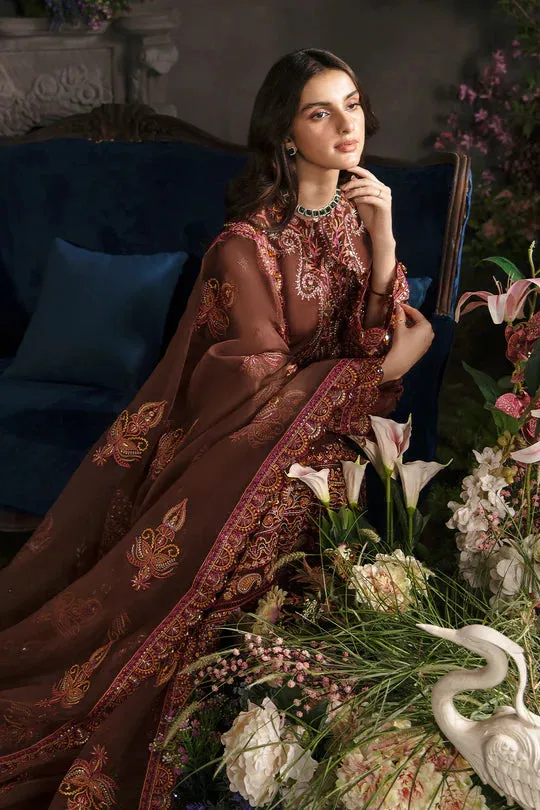 Afrozeh Embroidered Chiffon Unstitched 3 Piece Suit - 10