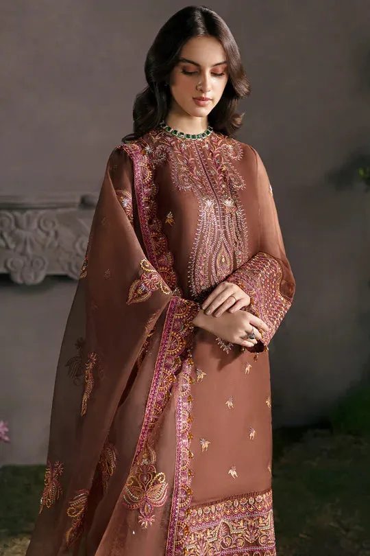 Afrozeh Embroidered Chiffon Unstitched 3 Piece Suit - 10