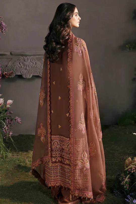 Afrozeh Embroidered Chiffon Unstitched 3 Piece Suit - 10