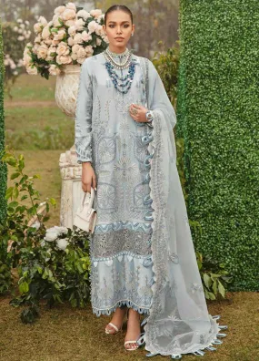 Afrozeh Embroidered Lawn Unstitched 3 Piece Suit - 08