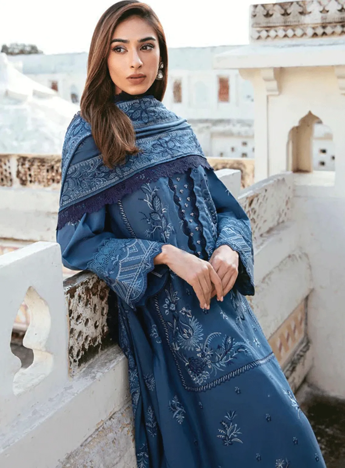 Afsanay By Florent Embroidered Khaddar Unstitched 3 Piece Suit - FL23AK FLK-3B