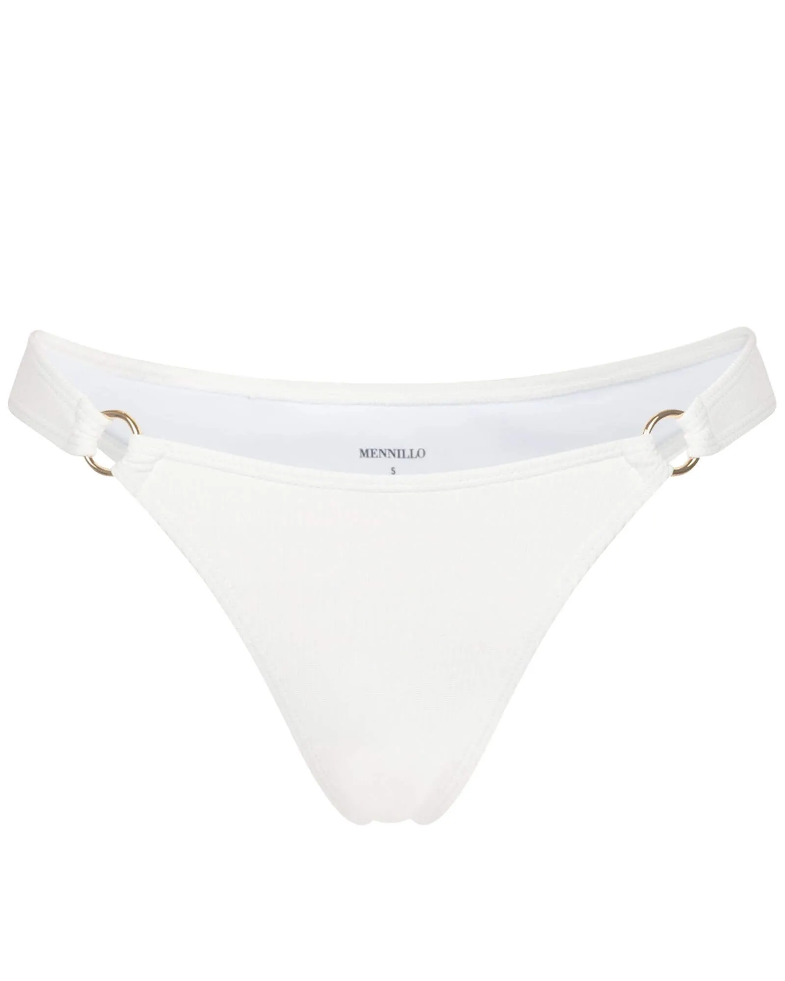 Alfred bottom tanga - White rib