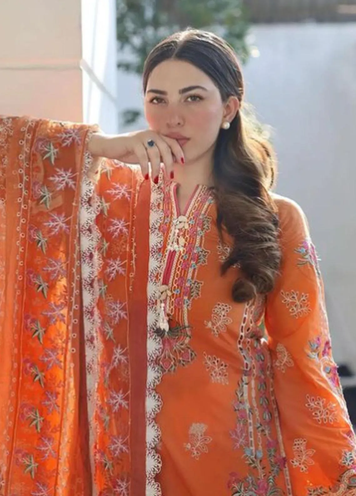 Alif By AJR Couture Embroidered Lawn Unstitched 3 Piece Suit - 01