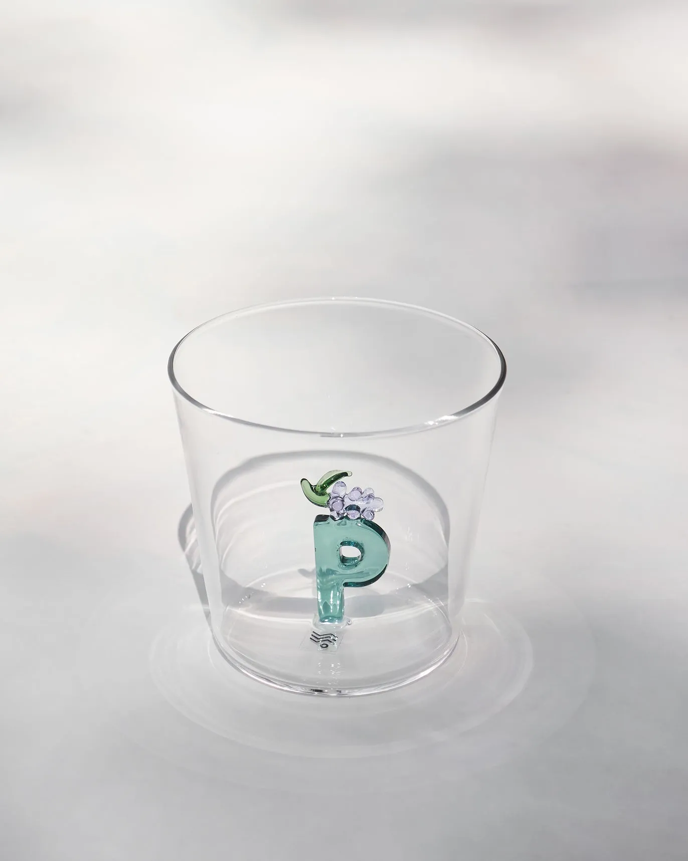 Alphabet Glass - P