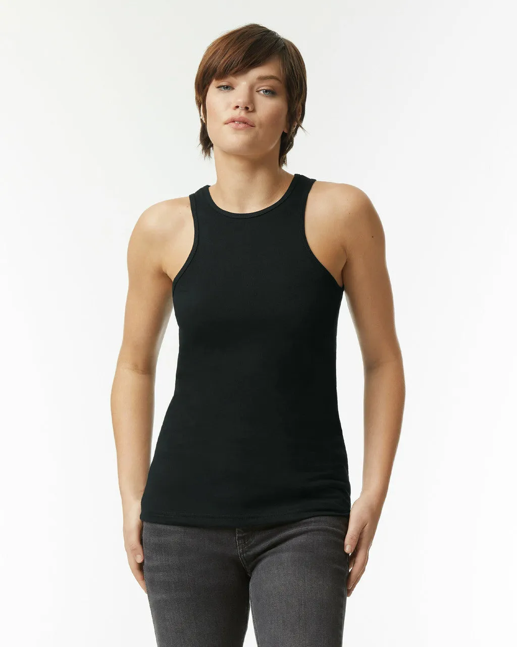 American Apparel Women's Racerneck Tank (101CVC)