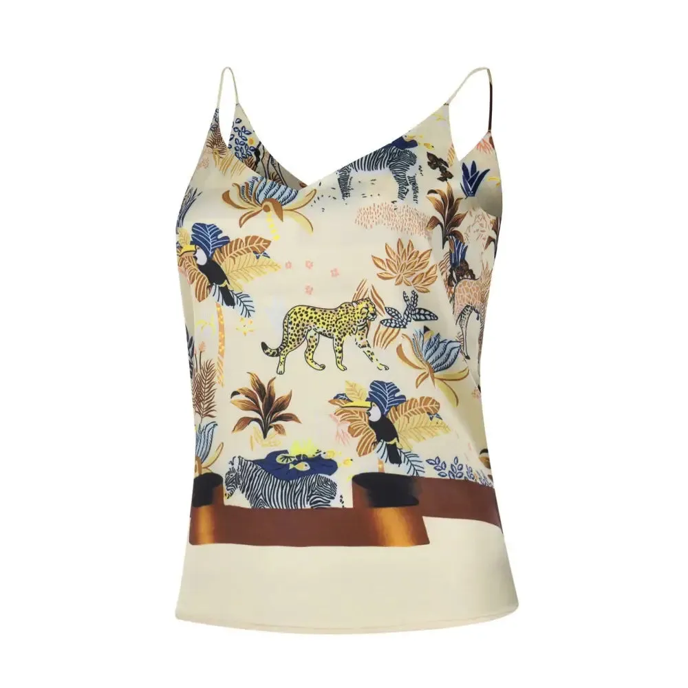 Animal Forest Sleeveless Blouse