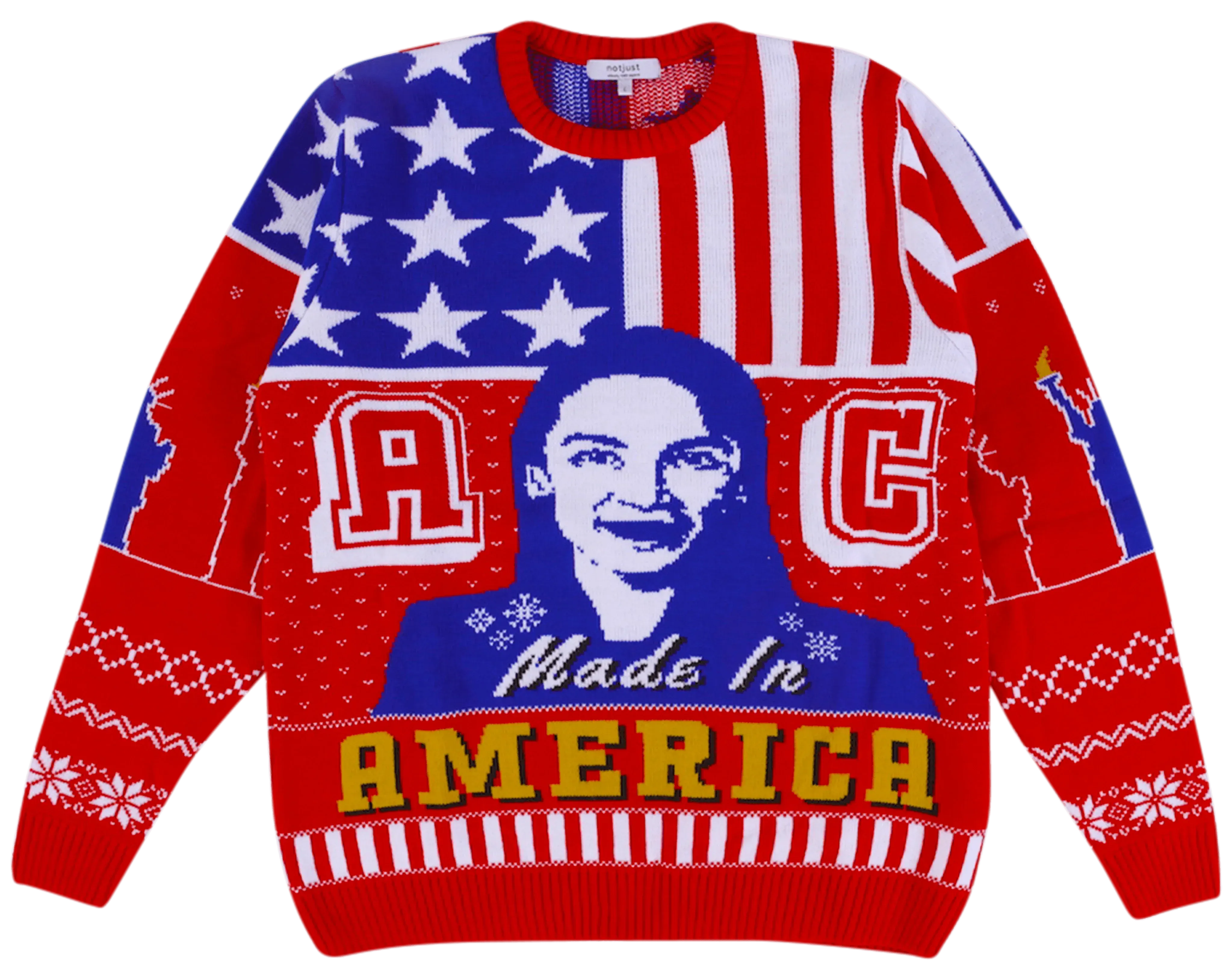 AOC: Alexandria Ocasio-Cortez Knitted Christmas Jumper