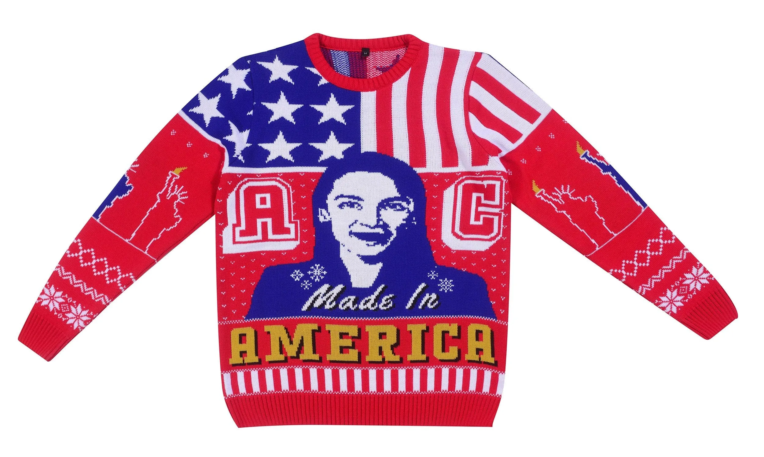 AOC: Alexandria Ocasio-Cortez Knitted Christmas Jumper