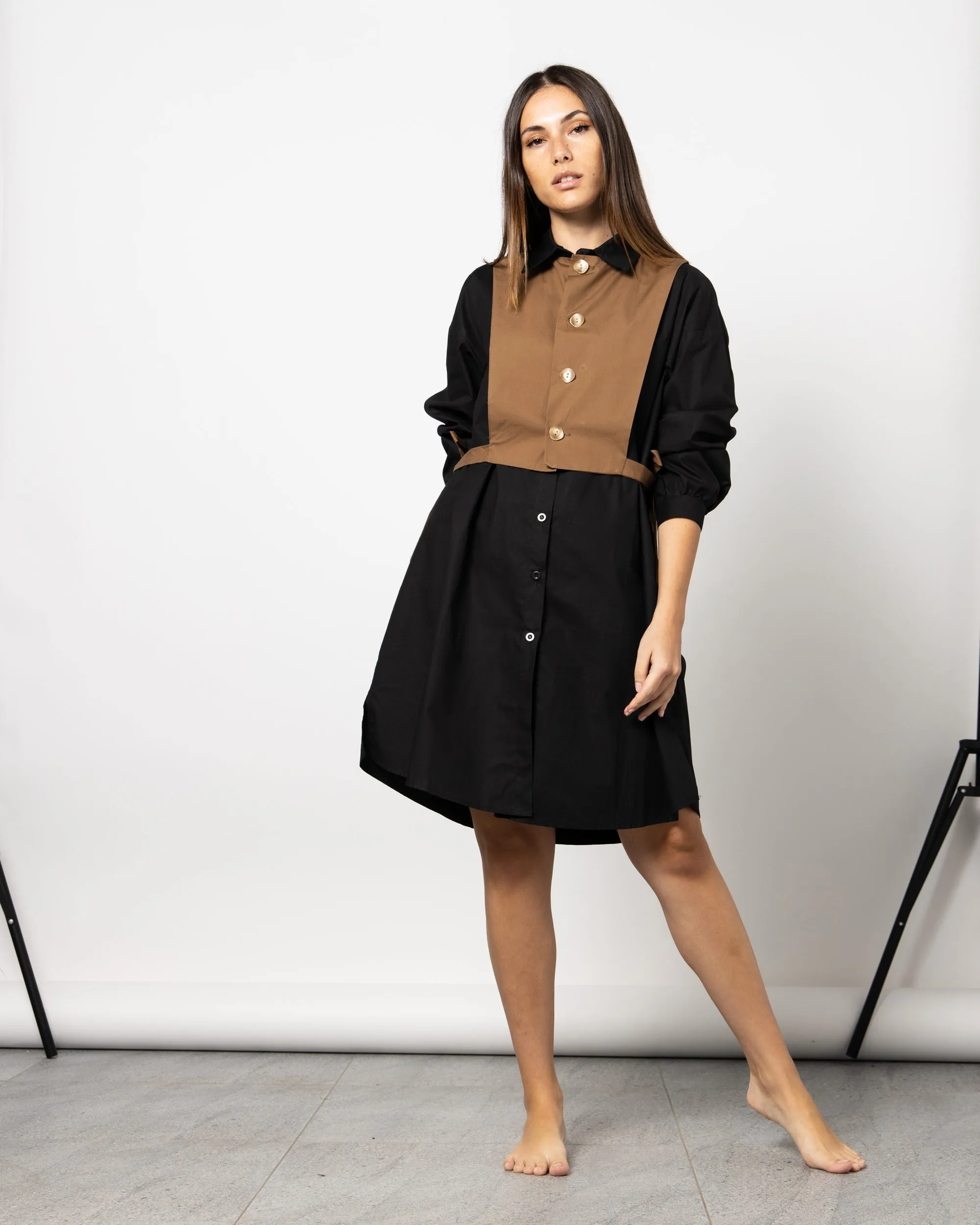 APRON BUTTONED SHIRT 1889 - قميص