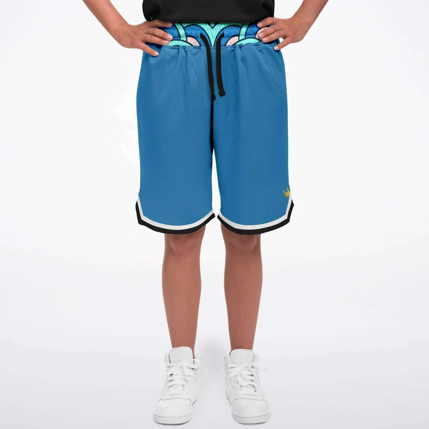 Aqua Amarillo Unisex Basketball Shorts