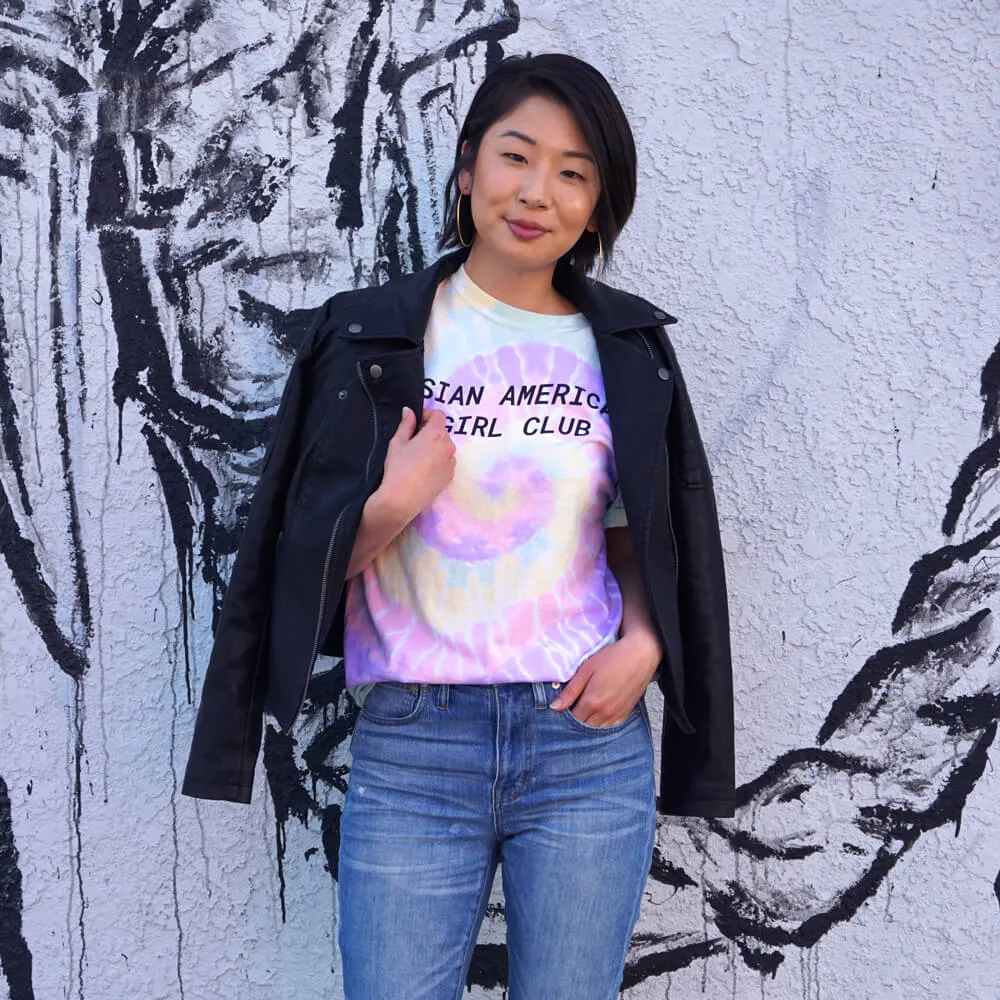 Asian American Girl Club Logo Tie-Dye Tee (Unisex)