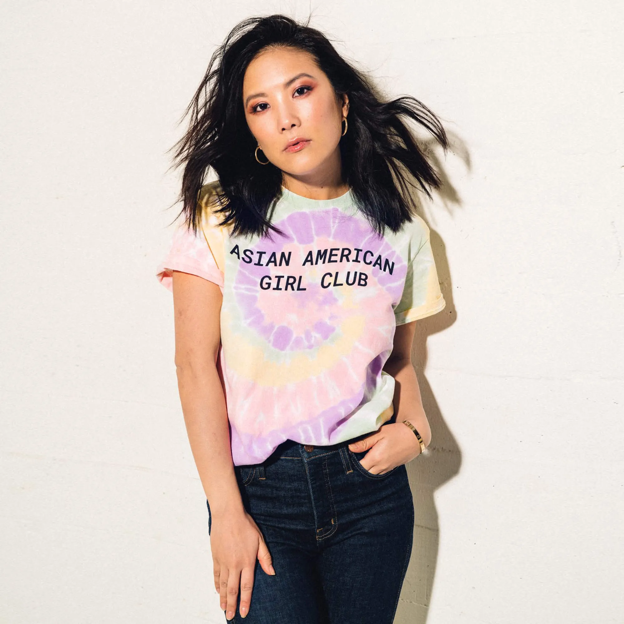 Asian American Girl Club Logo Tie-Dye Tee (Unisex)