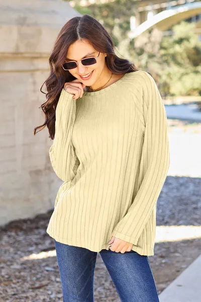 Back To Basics Long Sleeve Knit Top