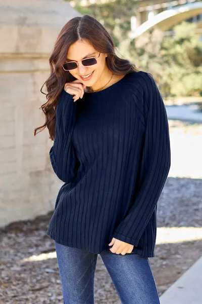 Back To Basics Long Sleeve Knit Top