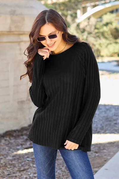 Back To Basics Long Sleeve Knit Top