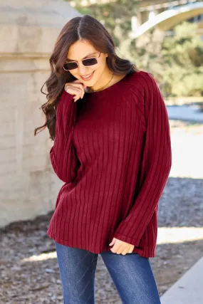 Back To Basics Long Sleeve Knit Top