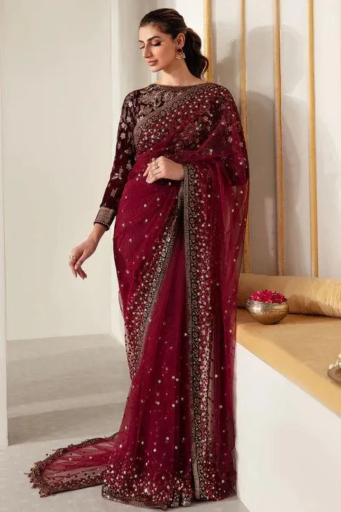 Baroque Net Saree