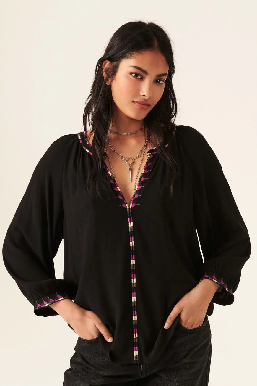 Bash Paris Theo Noir Tulum Top