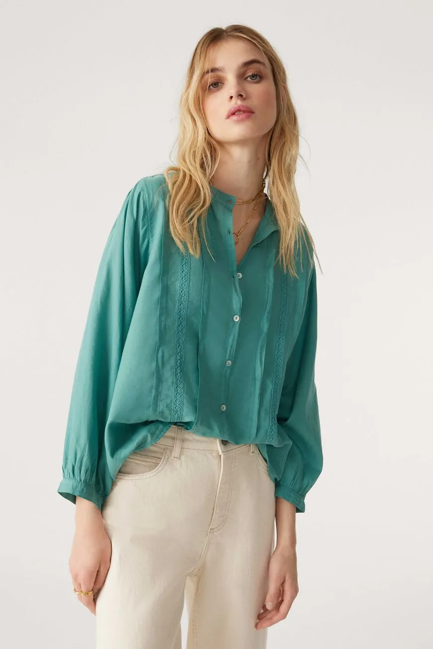 Bash Paris Timbra Shirt in Turquoise