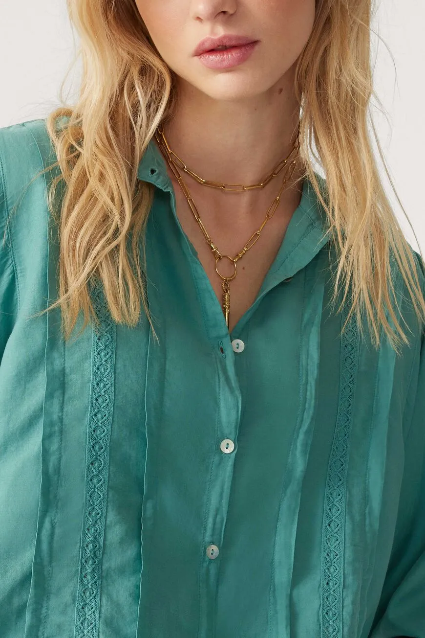 Bash Paris Timbra Shirt in Turquoise