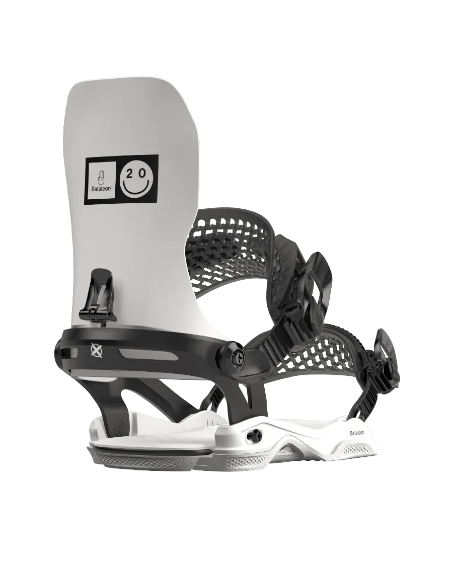 BATALEON 20Y AsymWrap Snowboard Bindings White 2024