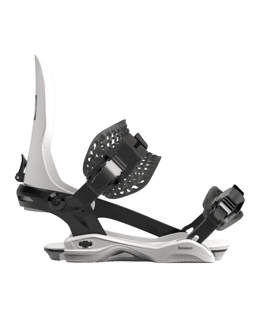 BATALEON 20Y AsymWrap Snowboard Bindings White 2024