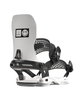 BATALEON 20Y AsymWrap Snowboard Bindings White 2024