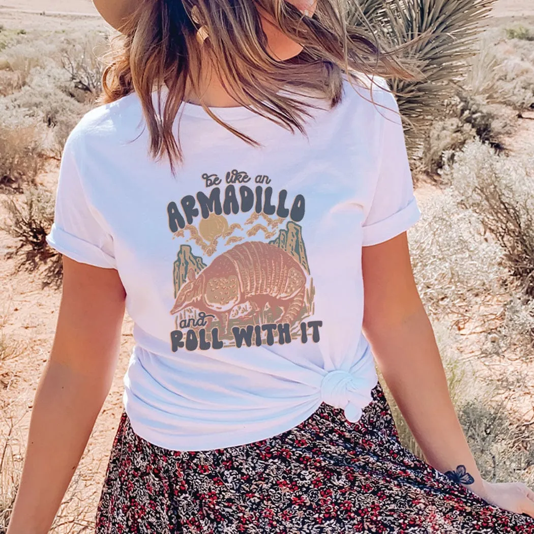 Be An Armadillo Western Graphic T-Shirt - WE199