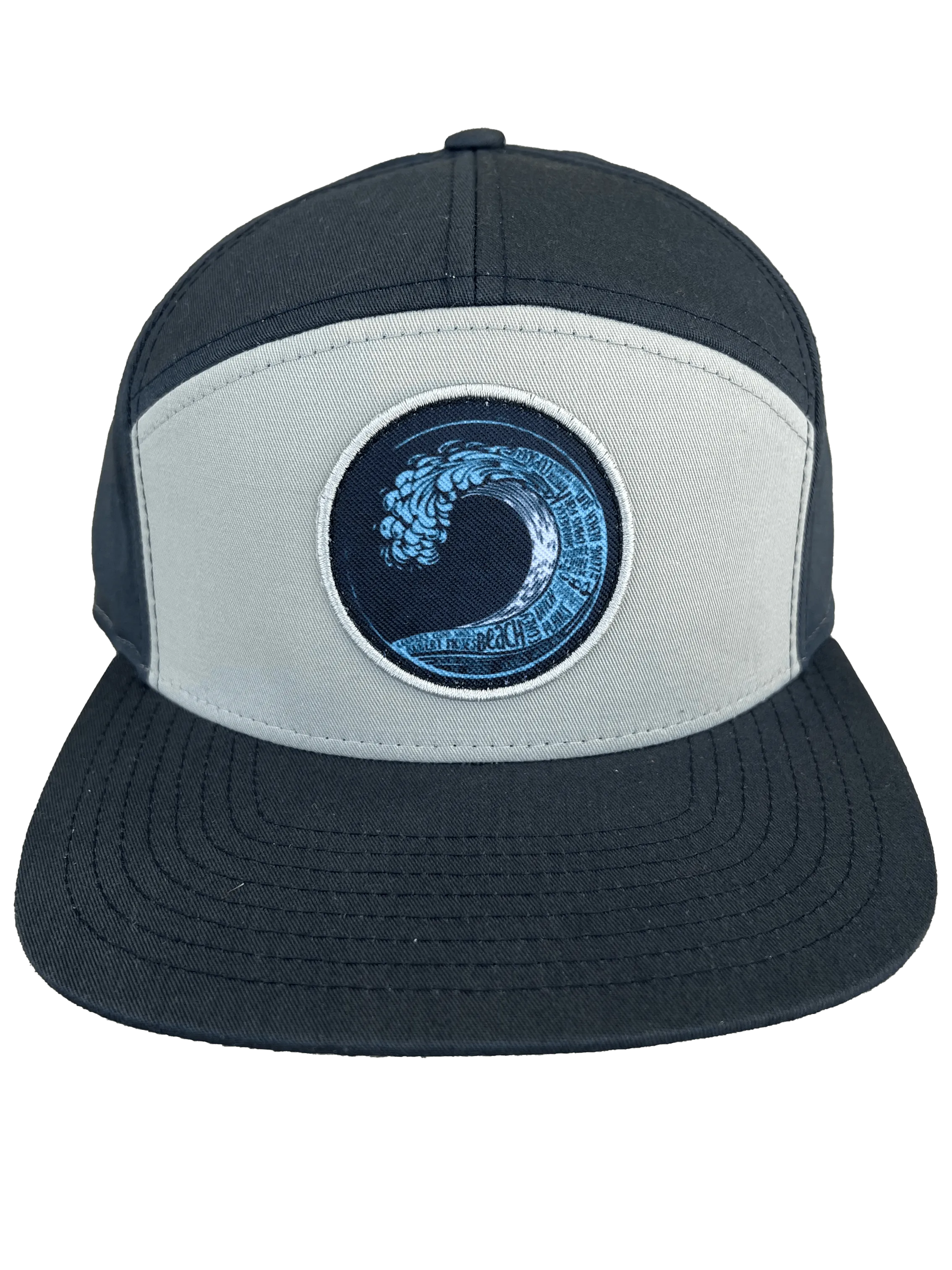 Beach Wave Workman's Strapback Hat (Pigeon & Navy)