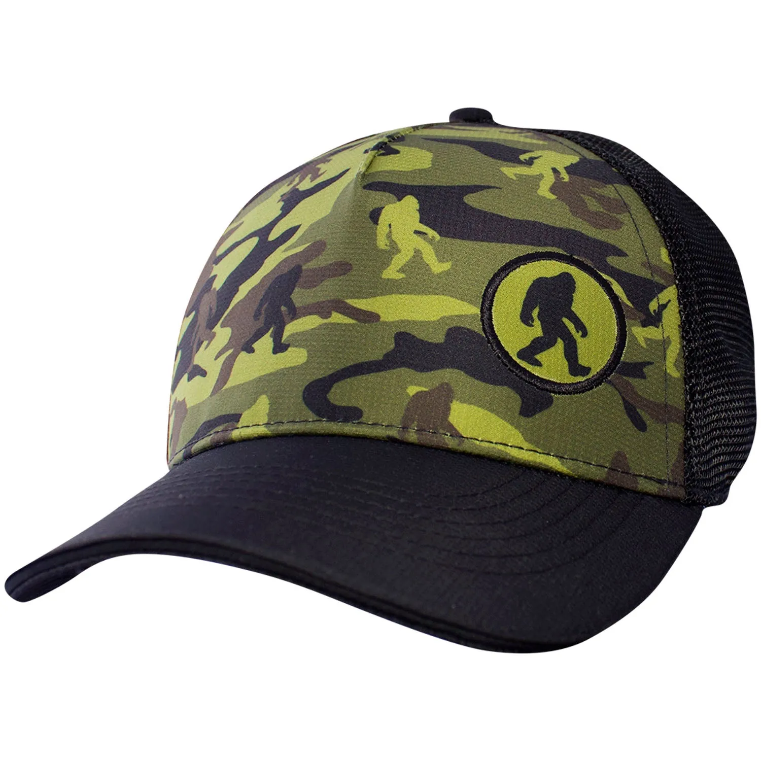 Bigfoot Camo 5 Panel Trucker Hat