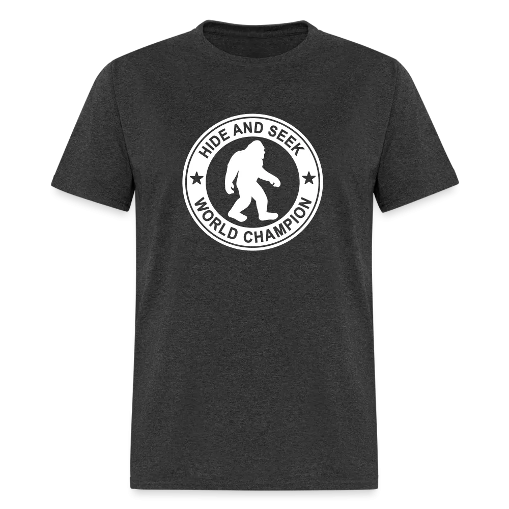 Bigfoot Hide & Seek Champ: Humorous Cryptozoology Legend Tee