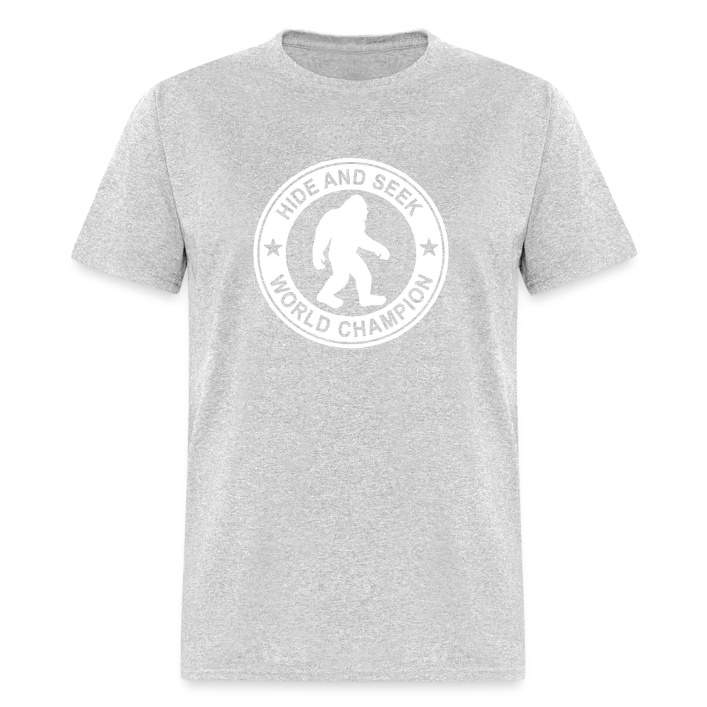 Bigfoot Hide & Seek Champ: Humorous Cryptozoology Legend Tee