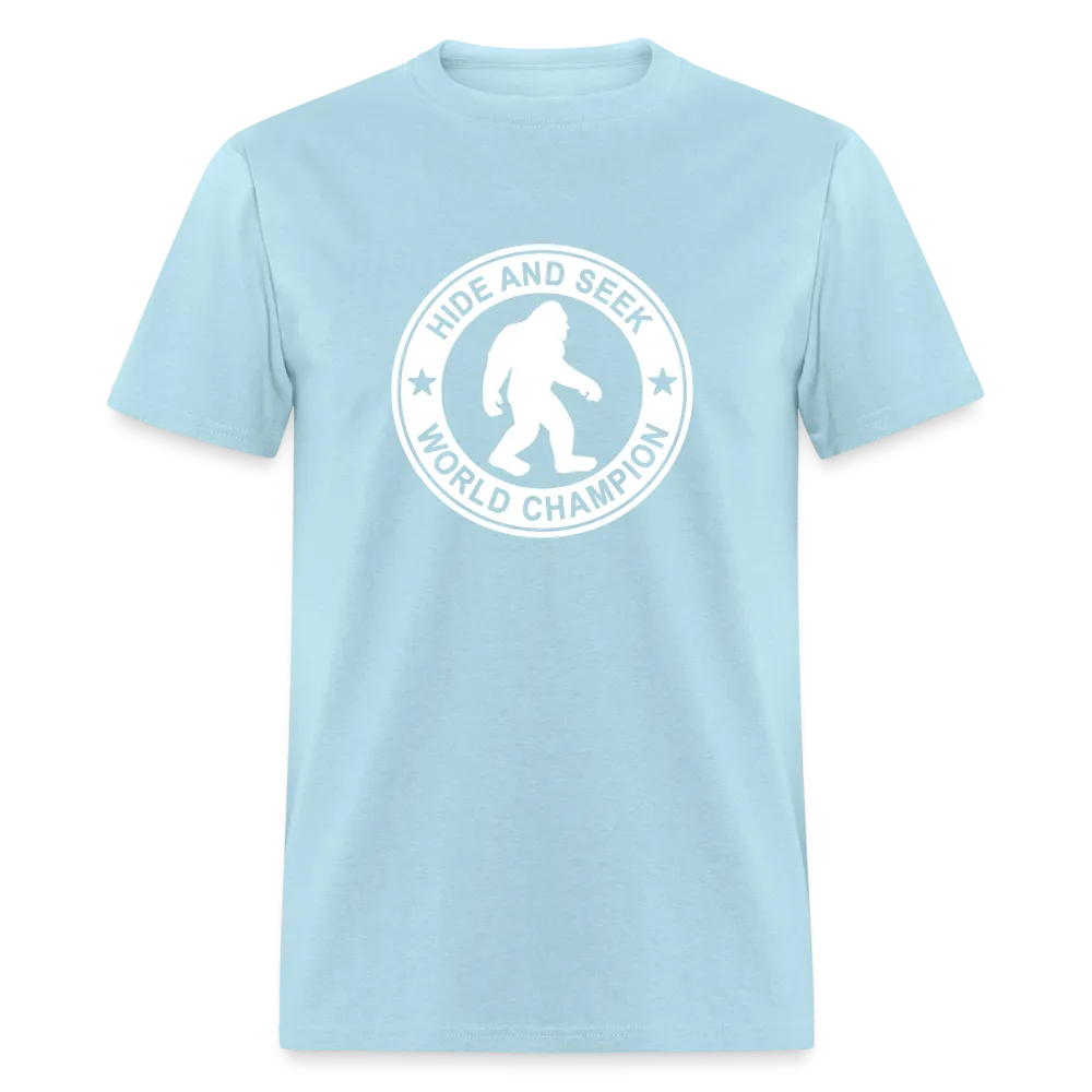 Bigfoot Hide & Seek Champ: Humorous Cryptozoology Legend Tee