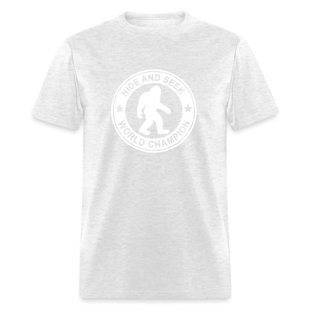 Bigfoot Hide & Seek Champ: Humorous Cryptozoology Legend Tee