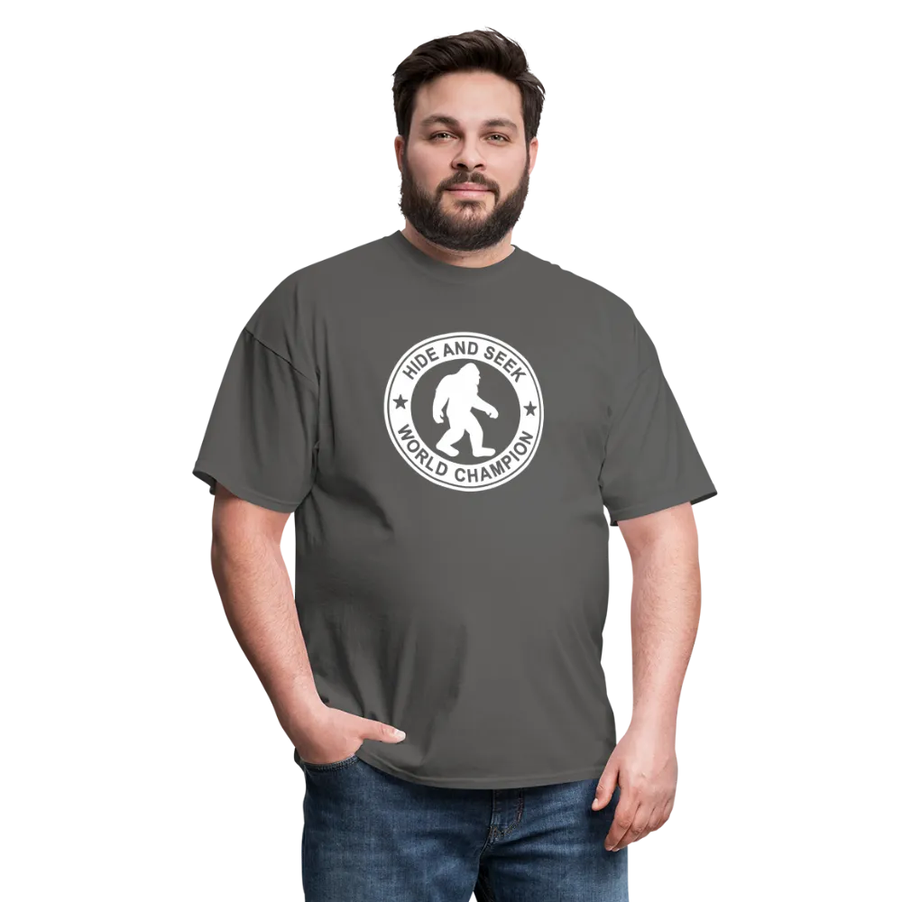 Bigfoot Hide & Seek Champ: Humorous Cryptozoology Legend Tee