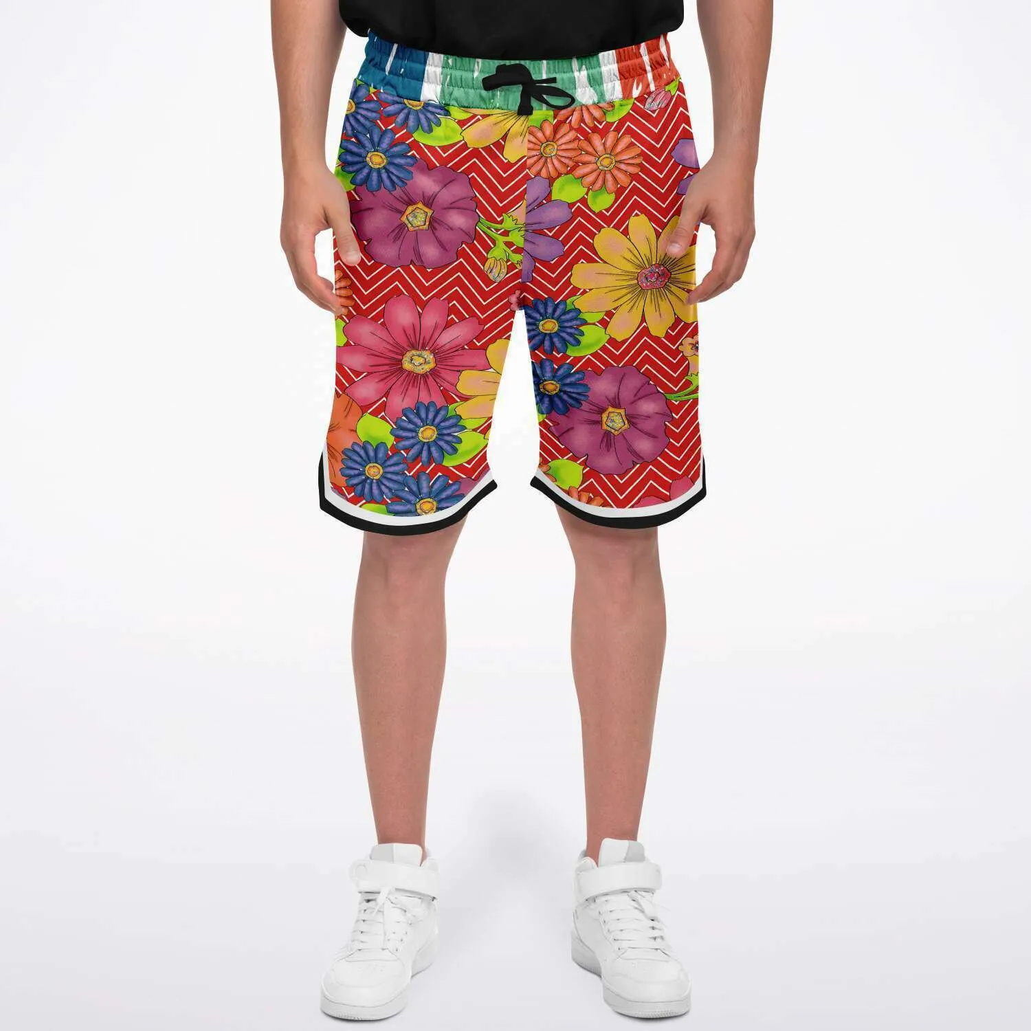 Blossom Hill Unisex Basketball Shorts