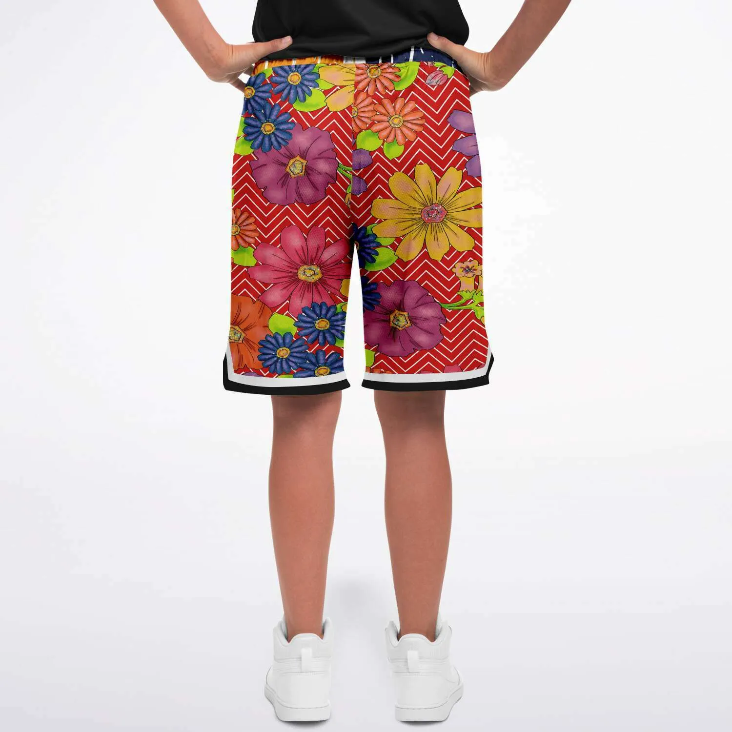 Blossom Hill Unisex Basketball Shorts