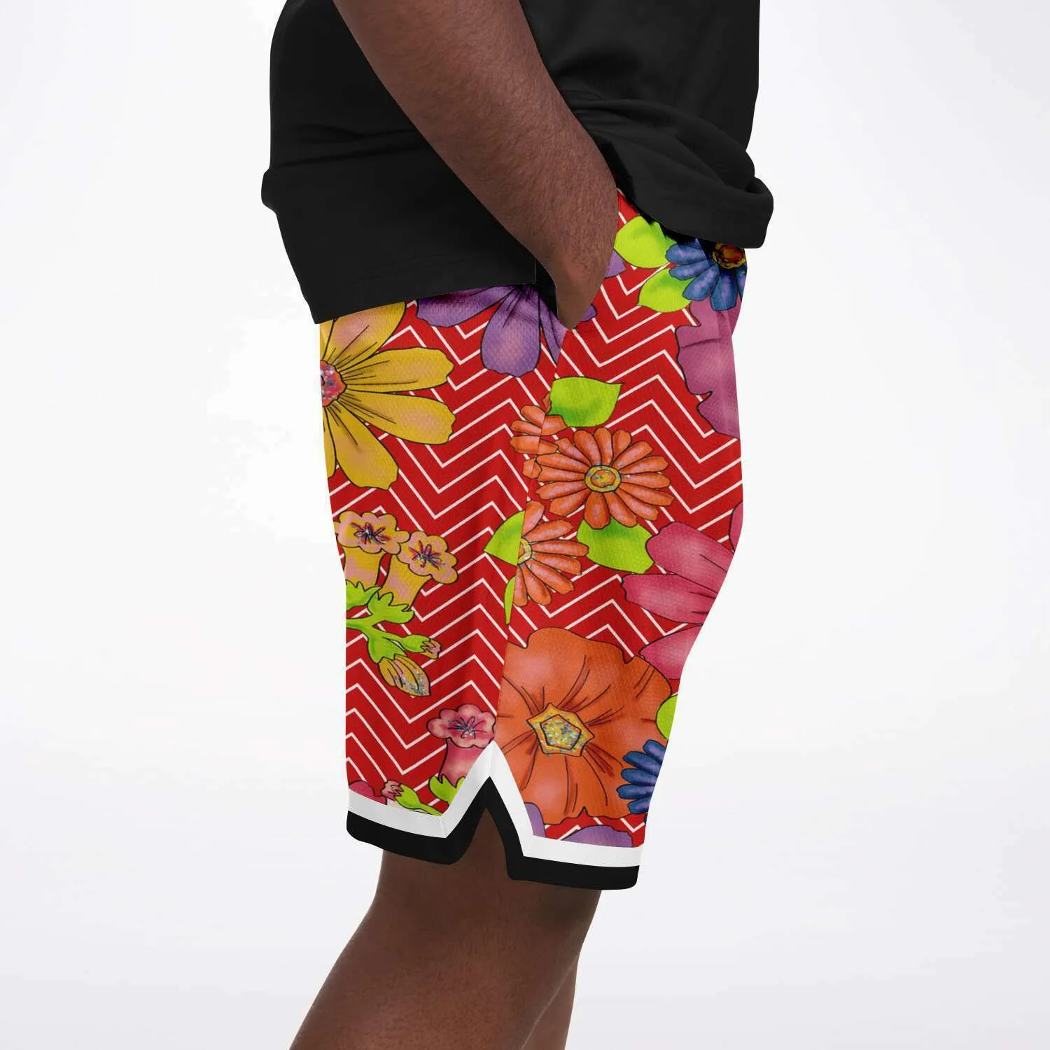 Blossom Hill Unisex Basketball Shorts