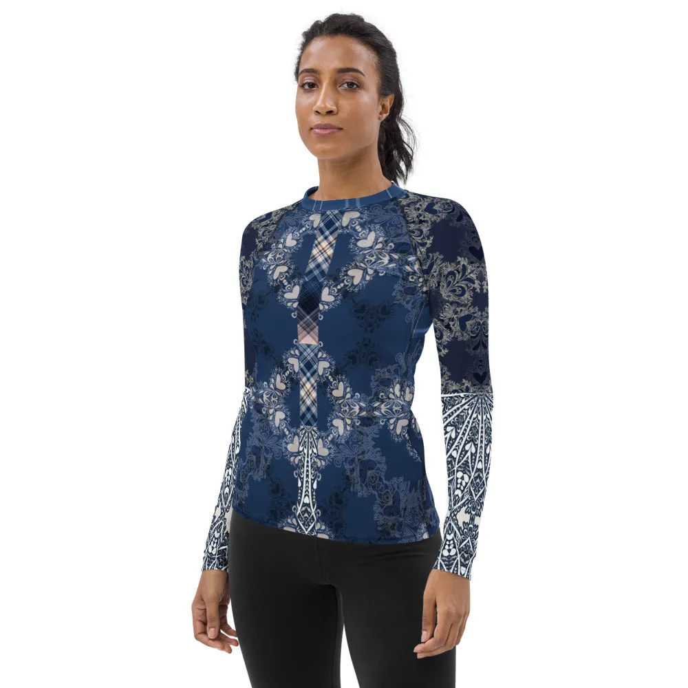 Blue Mystic Fashion Rashguard Top