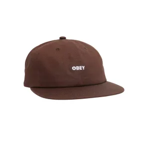 Bold 6 Panel Cap - brown