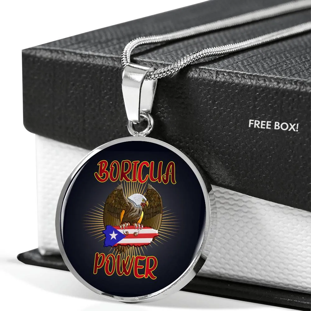 Boricua Power Eagle Necklace