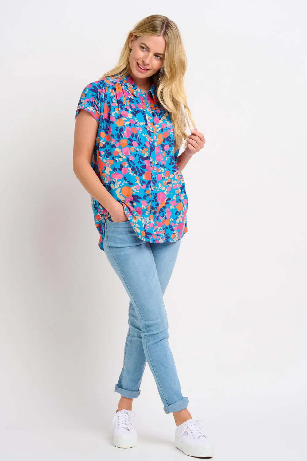 Brakeburn Bloom Floral shirt 010137