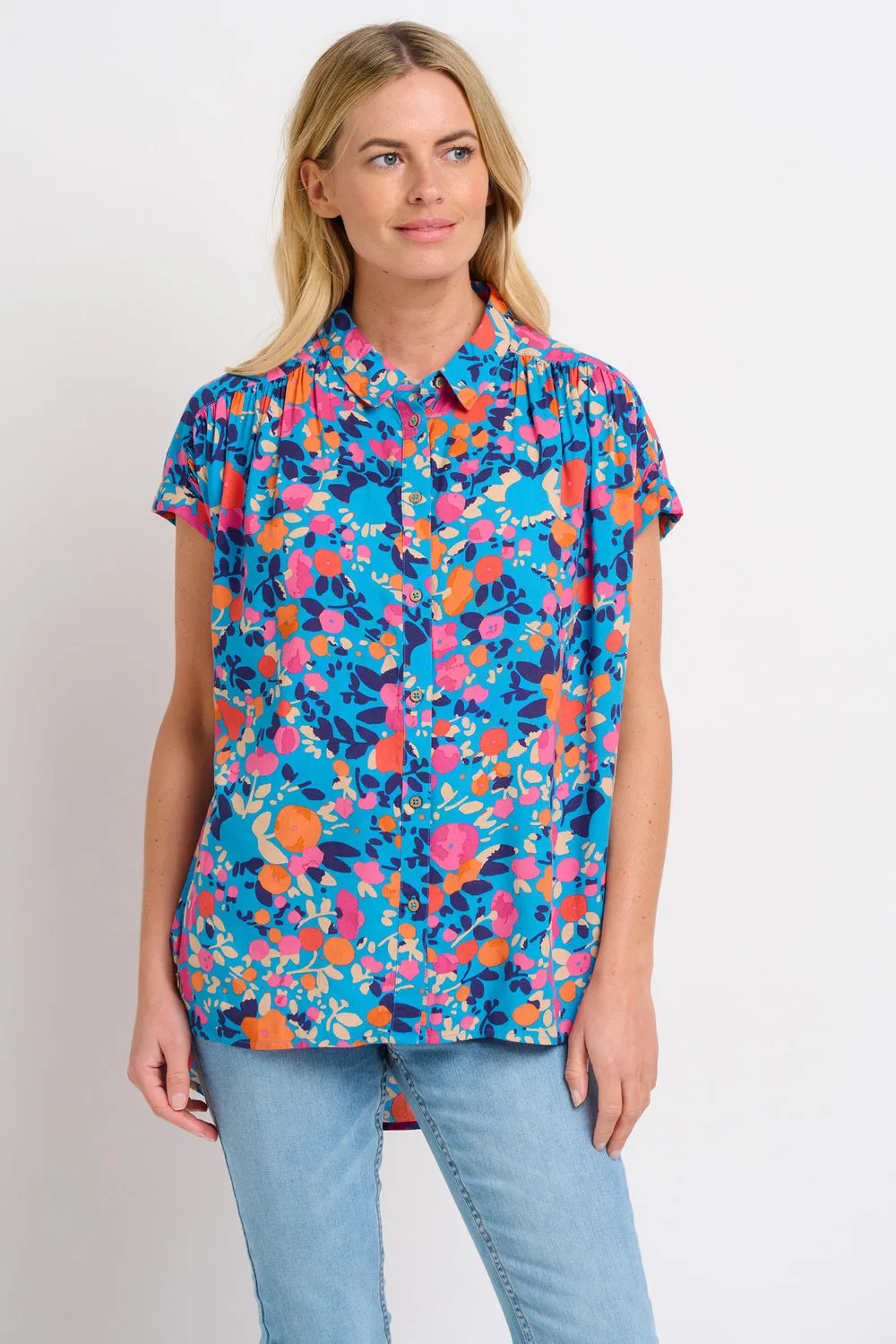 Brakeburn Bloom Floral shirt 010137